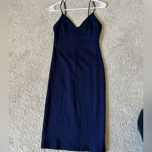 Blue midi dress